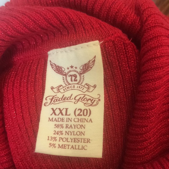 FINAL MARKDOWN Shimmery Ladies faded glory sweater xxl - Picture 4 of 4